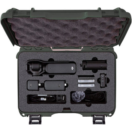 Nanuk 909 Maletín Rígido con Espuma para DJI Osmo Pocket 3 4.8L Impermeable Oliva