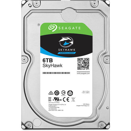 Seagate 6TB SkyHawk HDD Interno 3.5" SATA III 256MB Cache 180 MB/s