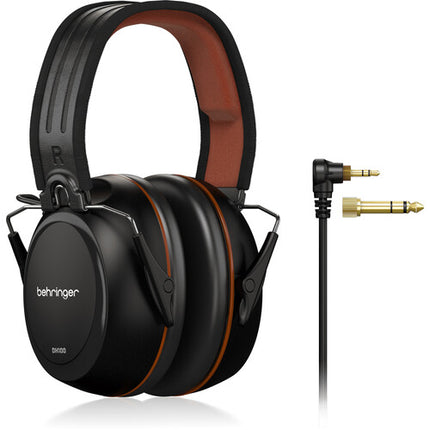 Behringer DH100 Auriculares Cerrados para Batería Electrónica 40mm Cable en Espiral 3m