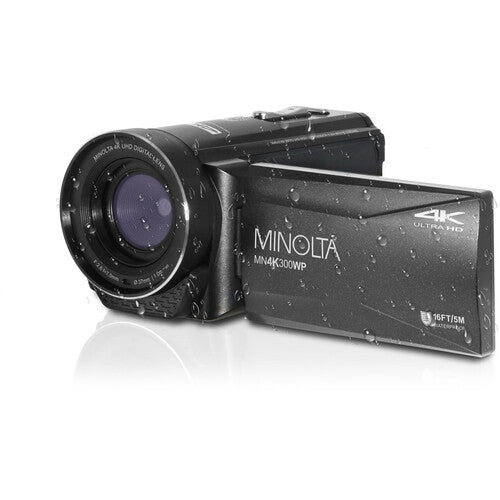 Minolta MN4K300WP Cámara Acuática 4K UHD 13MP Zoom 18x 32GB