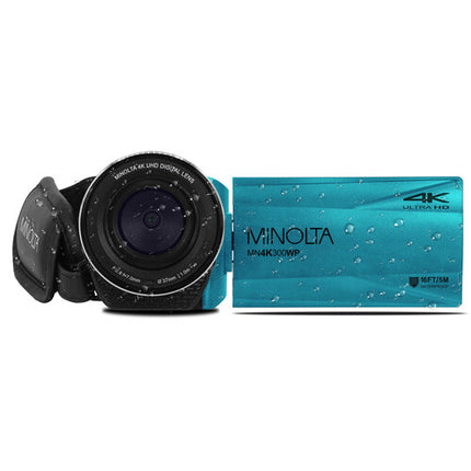 Minolta MN4K300WP Cámara Acuática 4K UHD 13MP Zoom 18x Azul