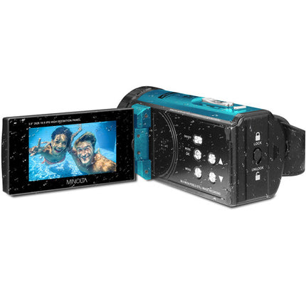 Minolta MN4K300WP Cámara Acuática 4K UHD 13MP Zoom 18x Azul