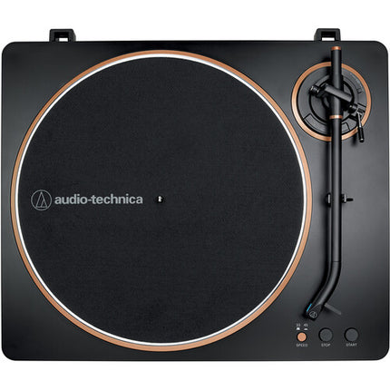 Audio-Technica AT-LP70X Tocadiscos Automático 33-1/3 y 45 RPM con Previo y Cubierta