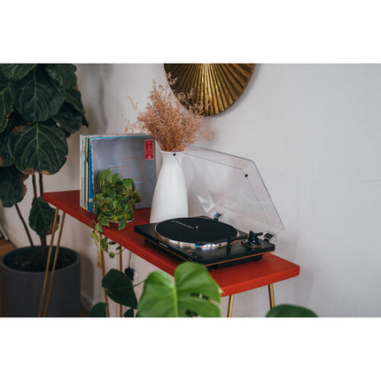 Audio-Technica AT-LP70X Tocadiscos Automático 33-1/3 y 45 RPM con Previo y Cubierta