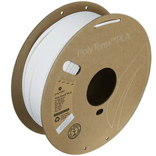 Polymaker 2.85mm PolyTerra Filamento PLA 1kg Ice 374-446°F 30-70mm/s