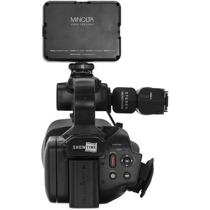 Minolta MN4KPRO Cámara UHD 4K60 con Zoom 18x Micrófono y Luz LED