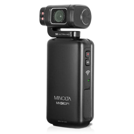 Minolta MN5KGP1 Cámara de Bolsillo UHD 5K 8MP 16x Zoom 32GB Micro-SD