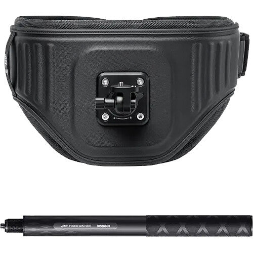 Insta360 Back Bar Enhanced Correa de Cintura Ajustable 25.5 a 41.3" con Soporte y Rueda de Montaje