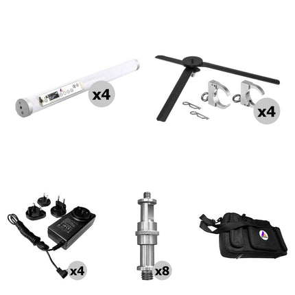 Astera Helios Tube Luz LED RGB Tubo 1.8' Kit 4 Luces 1750-20000K IP65