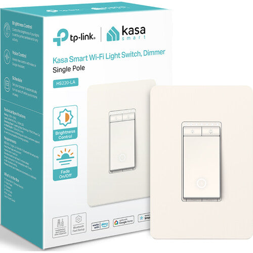 TP-Link HS220 Interruptor Inteligente Wi-Fi con Regulador 2.4 GHz Wi-Fi Color Almendra