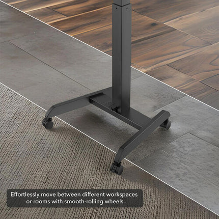 Mount-It! Escritorio Móvil Ajustable 29.6-44.2" Soporte para Laptop Negro