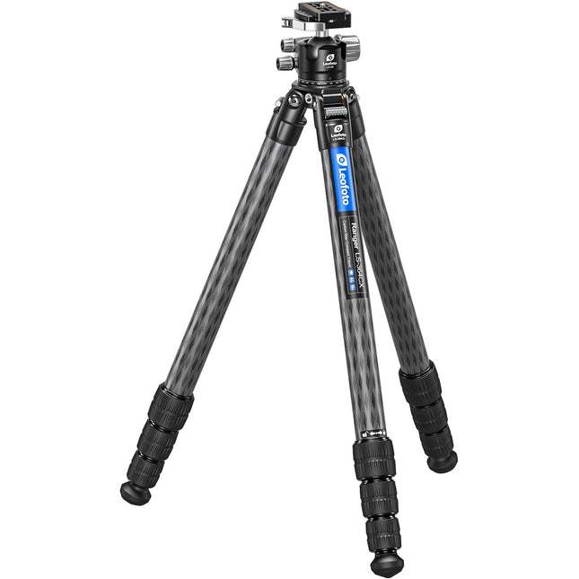 Leofoto LS-364CX Trípode de Fibra de Carbono Capacidad 20 kg Altura 7.1 a 61.7" con Cabeza Esférica LH-40LR