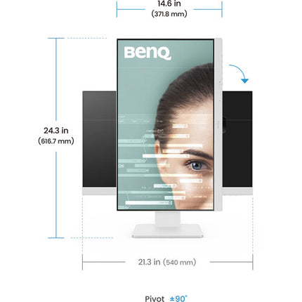 BenQ GW2486TC Monitor 23.8" IPS Full HD 100 Hz USB-C Blanco
