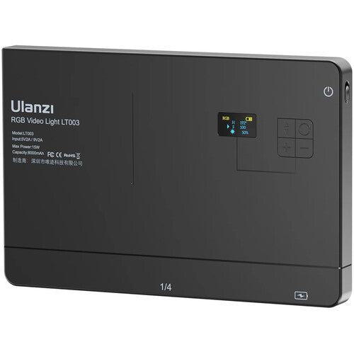 Ulanzi LT003 Panel de Luz LED RGB 20 Efectos 320 Lux 120 Minutos
