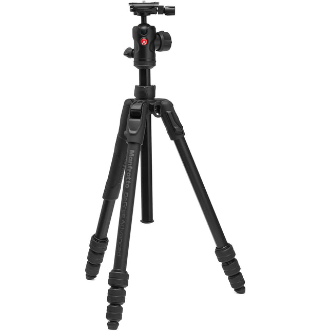Manfrotto Befree Advanced AS Trípode de aluminio para viaje 15.7 a 59.1 pulgadas capacidad 9 kg con rótula 494