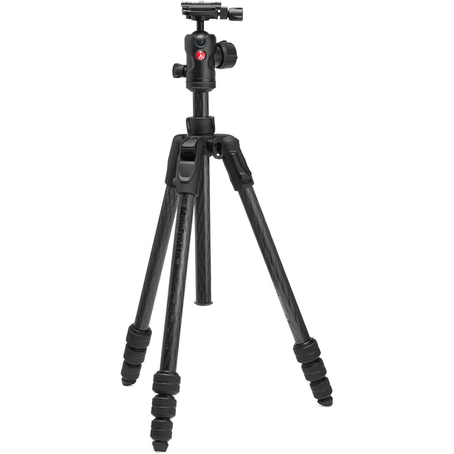 Manfrotto Befree Advanced AS Trípode de Viaje Carbono 4 Secciones 19.8 lb Capacidad