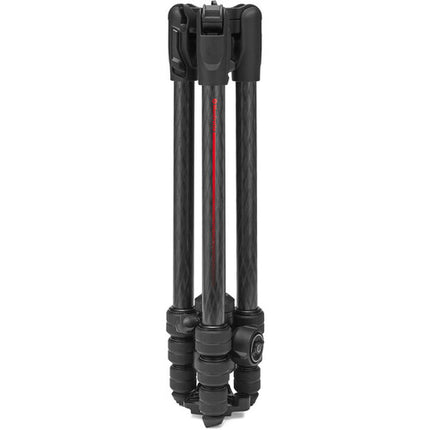 Manfrotto Befree Advanced AS Trípode de Viaje Carbono 4 Secciones 19.8 lb Capacidad