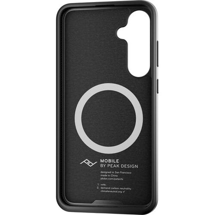 Peak Design Mobile Everyday Funda de Tela para Samsung Galaxy S24+ con Bumper de Goma y Cierre SlimLink Magnético
