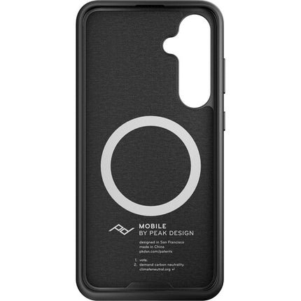 Peak Design Mobile Everyday Funda de Tela para Samsung Galaxy S24+ con Bumper de Goma y Cierre SlimLink Magnético