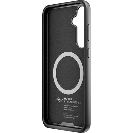 Peak Design Mobile Everyday Funda de Tela para Samsung Galaxy S24+ con Bumper de Goma y Cierre SlimLink Magnético