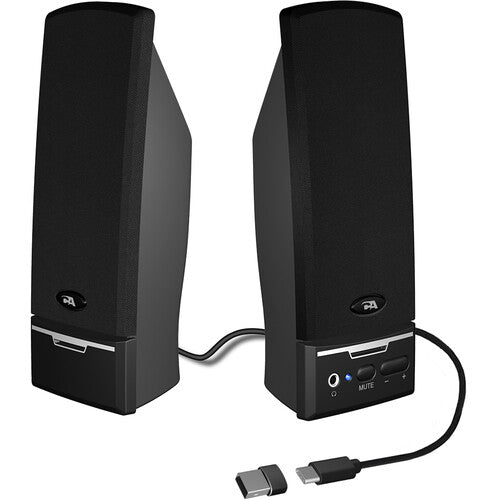 Cyber Acoustics CA-2014USB altavoces USB 2.0 2x1W RMS USB-C
