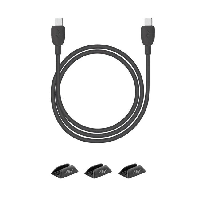 Cable USB-C macho Peak Design 1 metro con clip para móvil