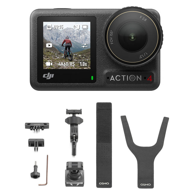 DJI Osmo Action 4 Cámara con Kit Accesorios para Ciclismo