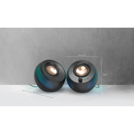 Creative Labs Pebble X 2.0 Altavoces de Escritorio USB-C Drivers Dobles RGB