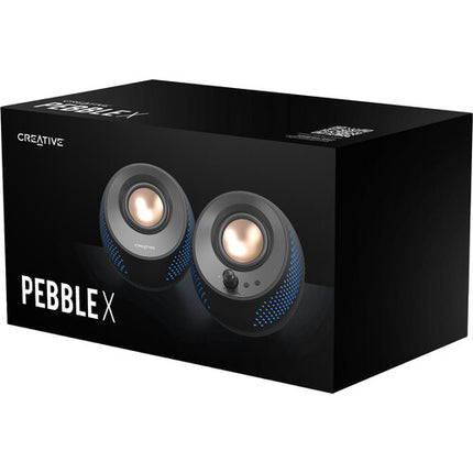 Creative Labs Pebble X 2.0 Altavoces de Escritorio USB-C Drivers Dobles RGB