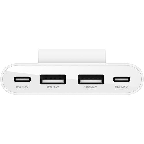 Belkin BoostCharge Hub de Carga USB 30W 4 Puertos con Clip integrado