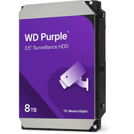 WD 8TB Purple Disco Duro Interno Vigilancia 3.5 SATA III 5460 rpm 256MB Cache