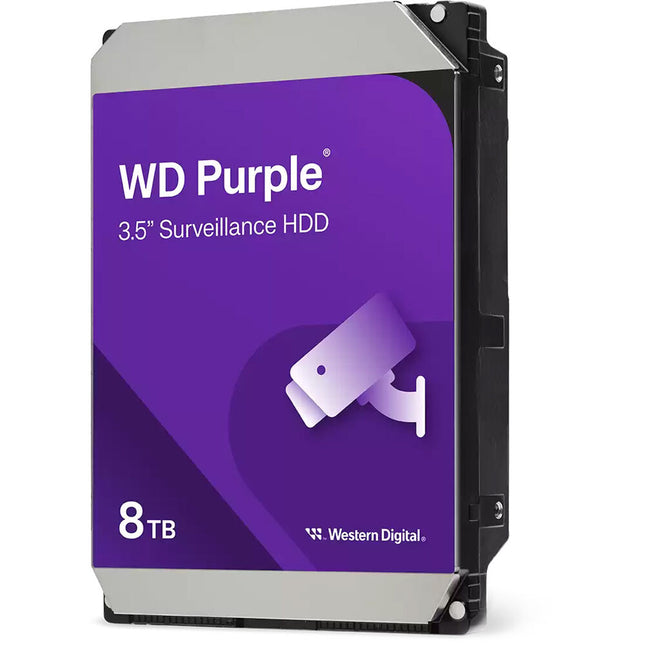WD 8TB Purple Disco Duro Interno Vigilancia 3.5 SATA III 5460 rpm 256MB Cache