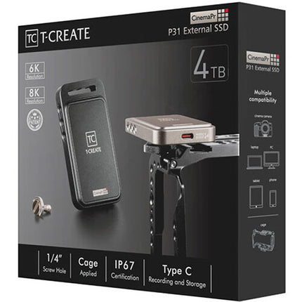TEAMGROUP 4TB T-CREATE CinemaPr P31 SSD Externo USB 3.2 Gen 2x2 2000 MB/s