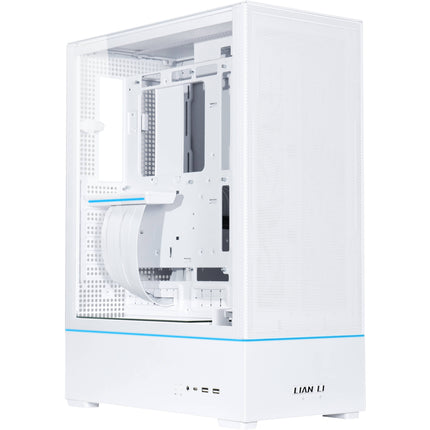 Lian Li SUP01 Caja ATX Mid-Tower Blanca con 3 Ventiladores 120mm y Panel de Cristal templado