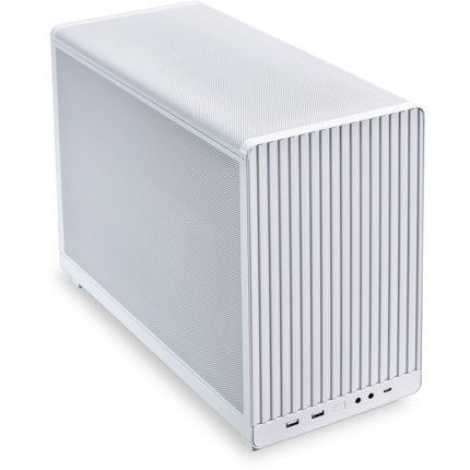 Lian Li A3-mATX Caja Mini Torre Blanca Soporte MicroATX 4 Ranuras 10 Ventiladores