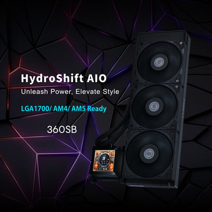 Lian Li HydroShift LCD 360S Refrigeración Líquida AIO 2.88" IPS 3800 rpm Negro