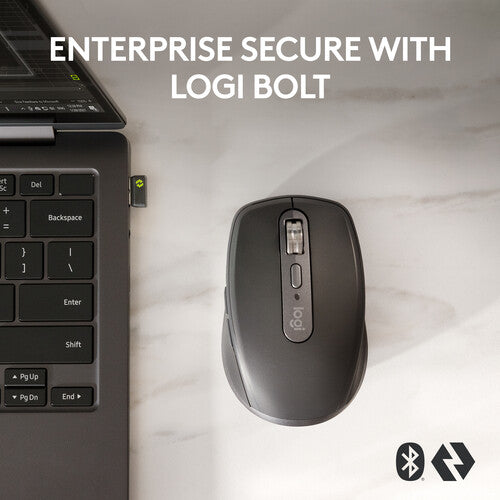 Logitech MX Anywhere 3S Ratón Inalámbrico 8000 dpi 70 Días Batería Graphite