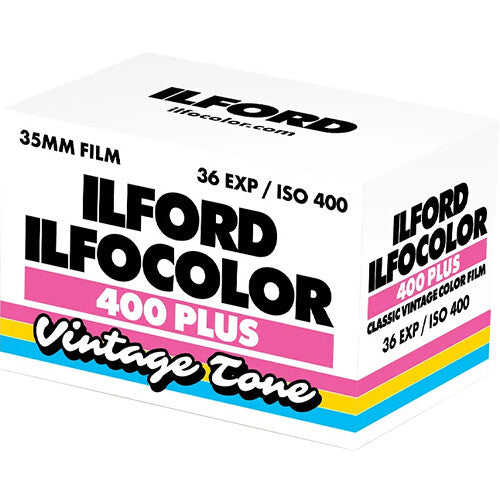 Ilford IlfoColor Vintage Tone 400 Plus Película negativa color 35mm ISO 400 36 exposiciones