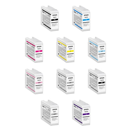 Epson T46Y UltraChrome PRO10 Cartucho de Tinta para Impresora Foto 50mL 10 Colores