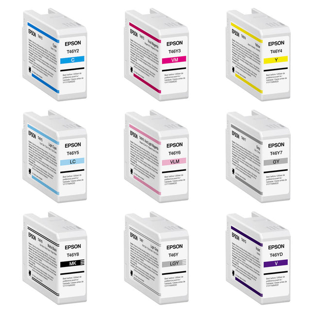Epson T46Y UltraChrome PRO10 cartuchos para impresora SureColor P900 50mL 9 colores