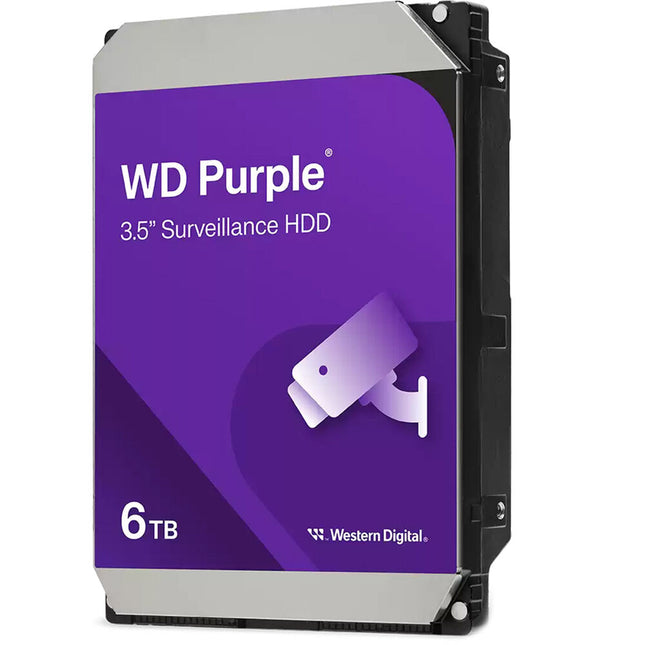 WD 6TB Purple Disco Duro Interno Vigilancia SATA III 3.5" 256MB Cache 175MB/s