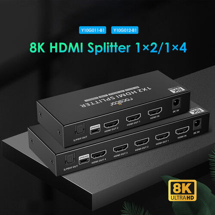 Rocstor TrueReach Splitter HDMI 1 x 2 8K60 UHD 4K120 HDMI 2.1