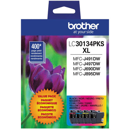 Brother LC30134PKS Cartuchos de Tinta a Color Alta Capacidad 4 Unidades para INKvestment Tank
