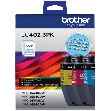 Cartuchos de Tinta Originales Brother LC402 INKvestment Tank Color Estándar para MFC-J5340DW J6540DW J6940DW