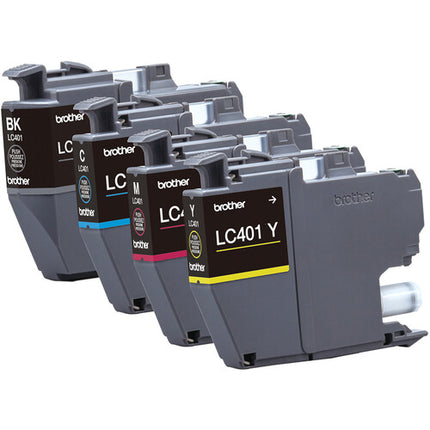 Cartuchos de tinta color estándar Brother LC401 para impresoras INKvestment