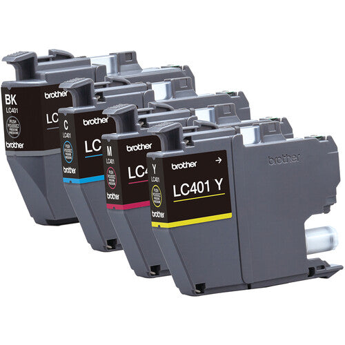 Cartuchos de tinta color estándar Brother LC401 para impresoras INKvestment