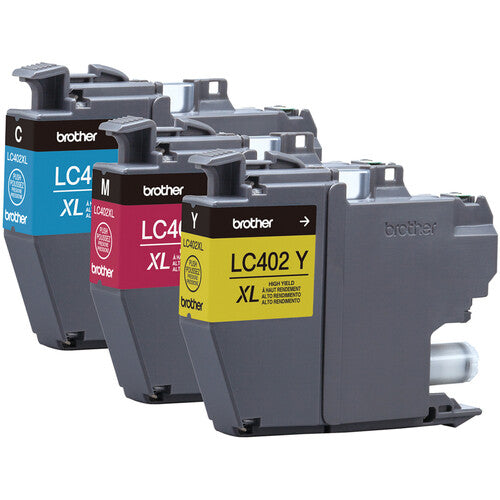 Cartuchos de Tinta en Color de Alto Rendimiento Brother LC402 para Impresoras INKvestment Tank