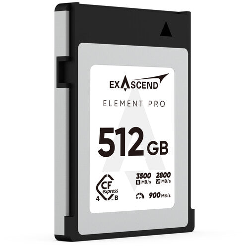 Exascend Element Pro CFexpress 4.0 Type B Tarjeta de Memoria 512GB 3500MBs