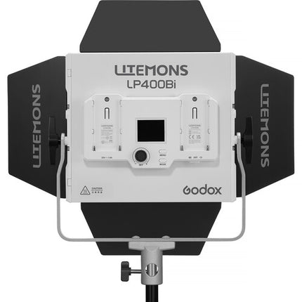 Godox Litemons LP400Bi Panel LED bicolor 9x8 1650 Lux 5600K con barndoors y funda