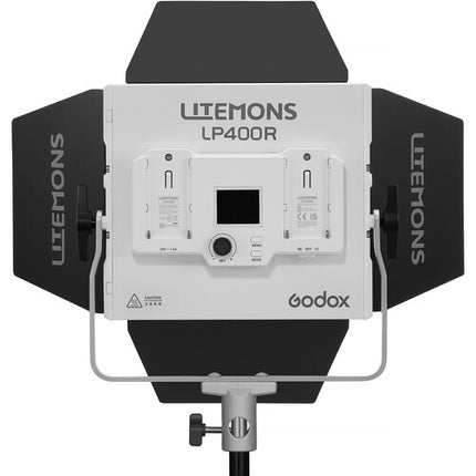Godox Litemons LP400R Panel LED RGB 9x8" 1670 Lux CRI 96 con Barndoors y Bolsa